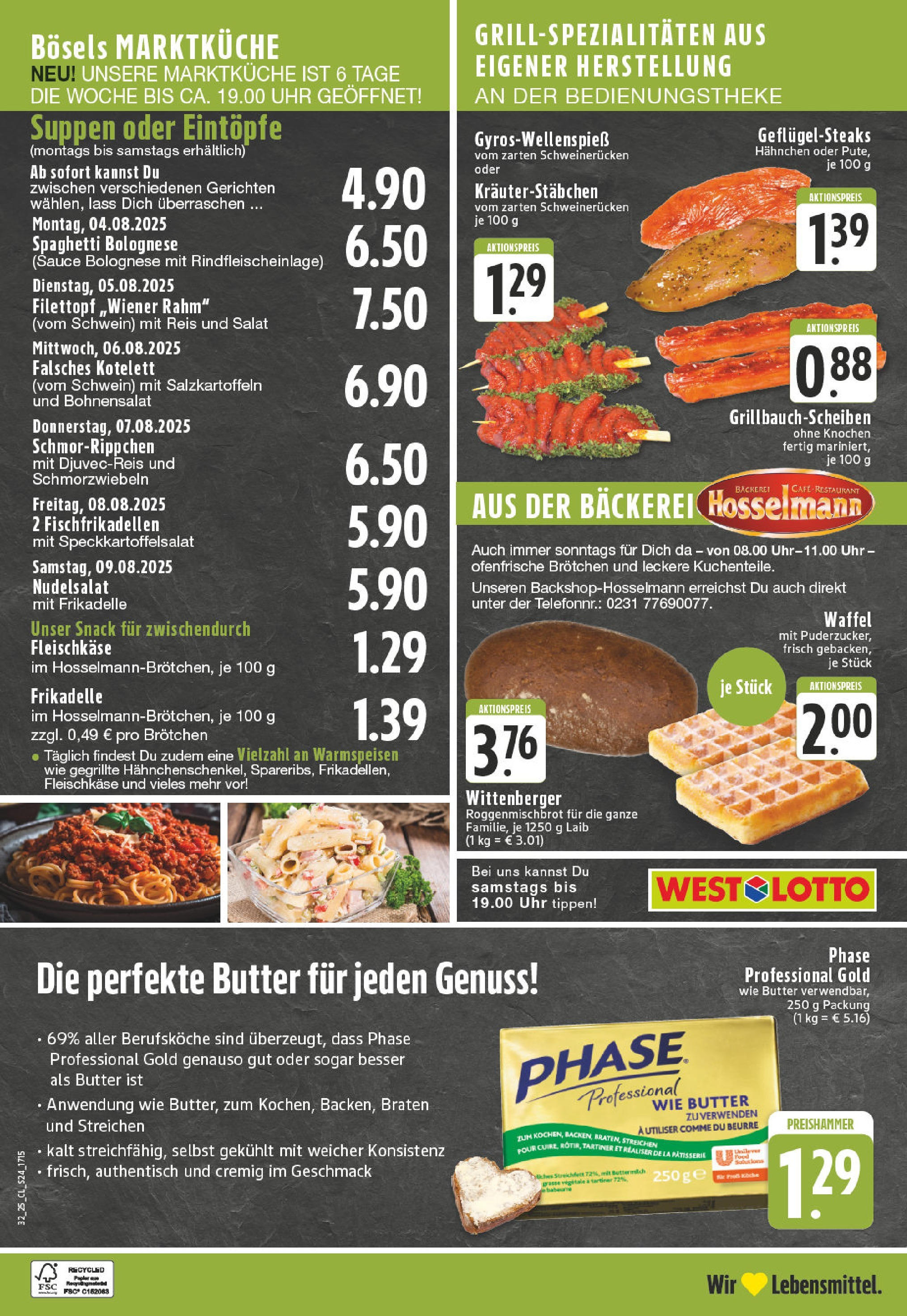 Edeka prospekt Lünen-Brambauer (ab 03.08.2025) » Angebote Online | Seite: 24 | Produkte: Bäckerei, Ofenfrische, Schweinerucken, Uhr Edeka prospekt Lünen-Brambauer (ab 03.08.2025) » Angebote Online | Seite: 24 | Produkte: Bäckerei, Ofenfrische, Schweinerucken, Uhr