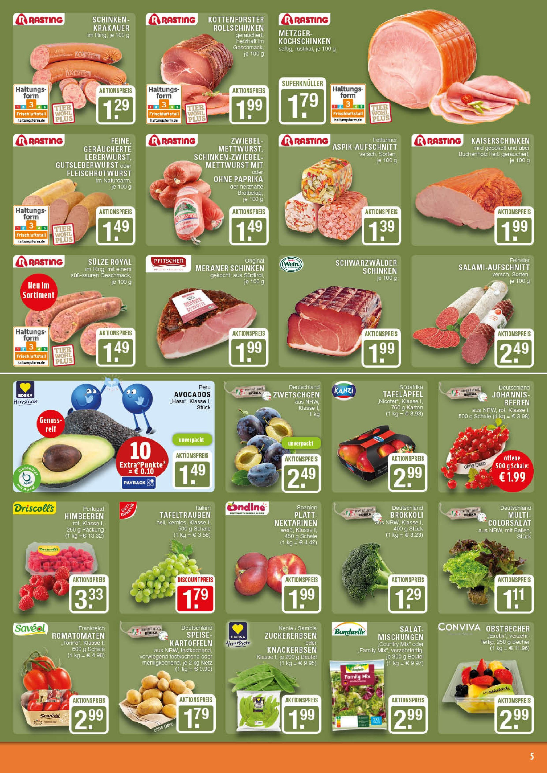 Edeka prospekt Marl (ab 03.08.2025) » Angebote Online | Seite: 5 | Produkte: Kartoffeln, Brokkoli, Schinken, Wein Edeka prospekt Marl (ab 03.08.2025) » Angebote Online | Seite: 5 | Produkte: Kartoffeln, Brokkoli, Schinken, Wein