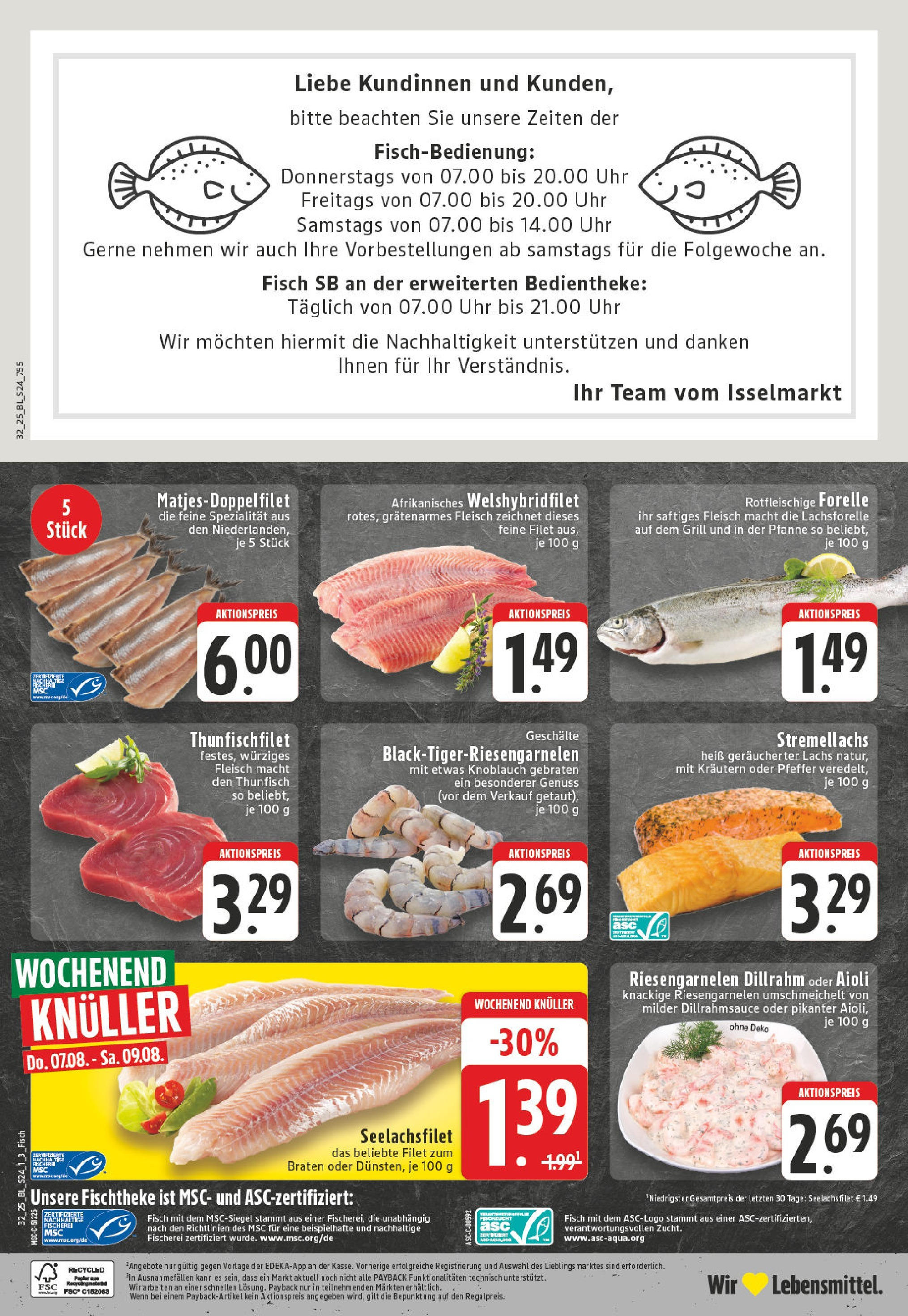 Edeka prospekt Fröndenberg (ab 03.08.2025) » Angebote Online | Seite: 24 | Produkte: Thunfisch, Fisch, Knoblauch, Fleisch Edeka prospekt Fröndenberg (ab 03.08.2025) » Angebote Online | Seite: 24 | Produkte: Thunfisch, Fisch, Knoblauch, Fleisch