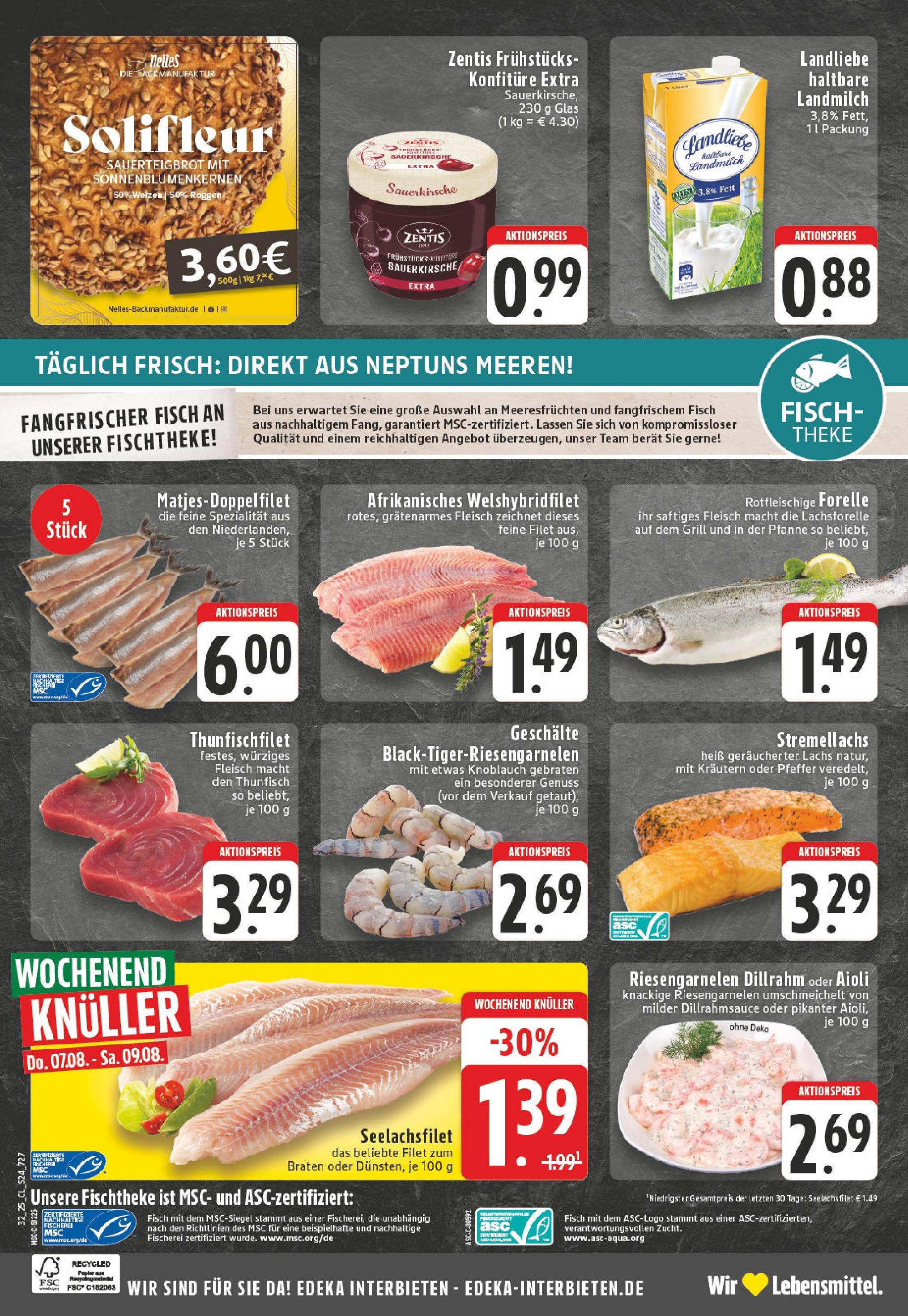 Edeka prospekt Weilerswist	 (ab 03.08.2025) » Angebote Online | Seite: 24 | Produkte: Grill, Thunfisch, Lachs, Knoblauch
