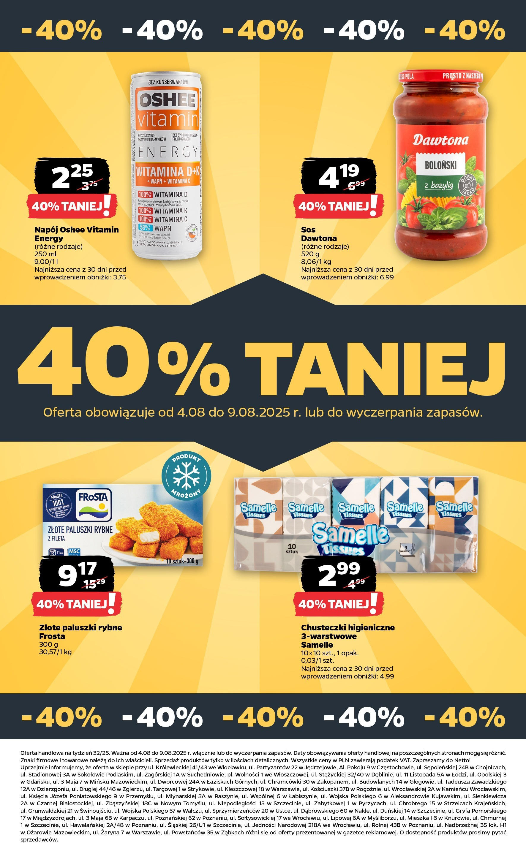 Netto gazetka od 04.08.2025 | Promocje | Strona: 27 | Produkty: Chusteczki higieniczne, Paluszki rybne, Bazylia, Paluszki Netto gazetka od 04.08.2025 - Aktualne promocje | Strona: 27 | Produkty: Chusteczki higieniczne, Paluszki rybne, Bazylia, Paluszki