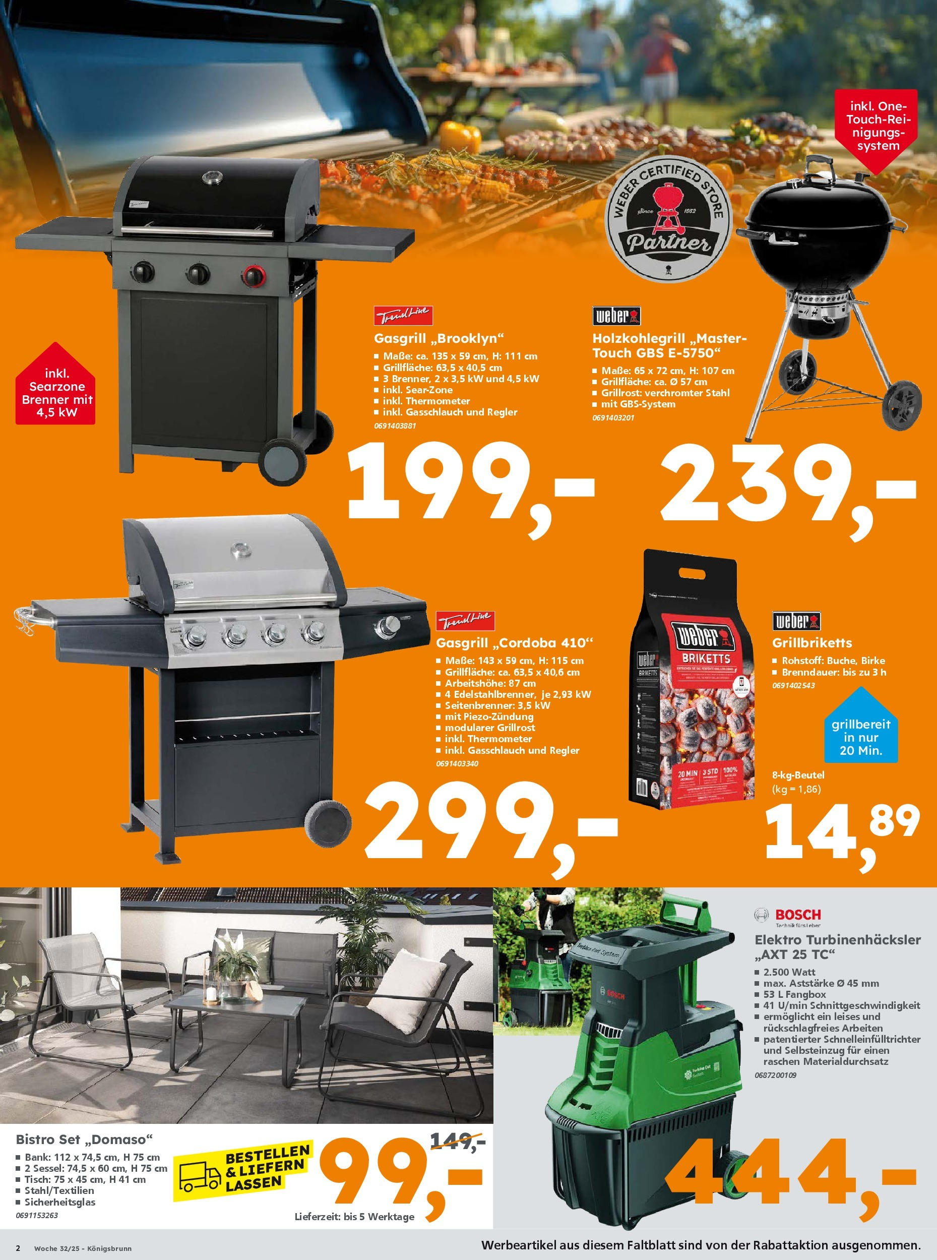 Globus Baumarkt prospekt Königsbrunn (ab 03.08.2025) zum Blättern | Seite: 2 | Produkte: Bosch, Thermometer, Sessel, Tisch Globus Baumarkt prospekt Königsbrunn (ab 03.08.2025) zum Blättern | Seite: 2 | Produkte: Bosch, Thermometer, Sessel, Tisch