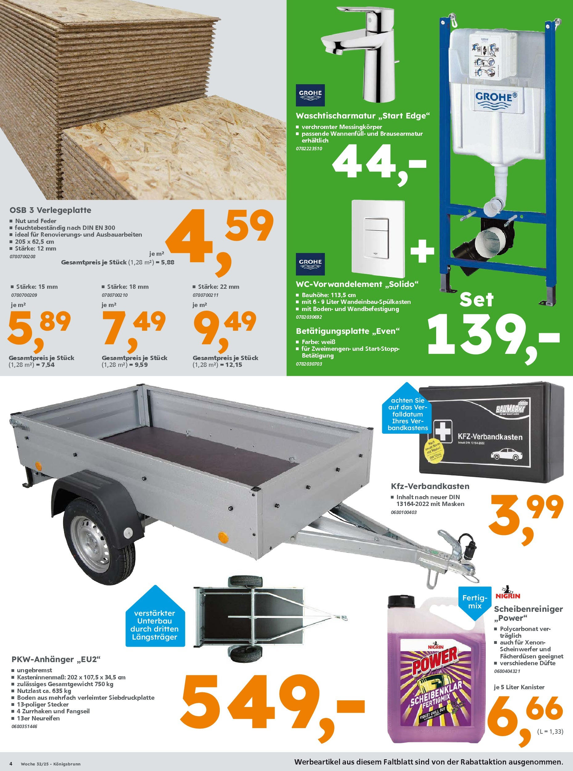 Globus Baumarkt prospekt Königsbrunn (ab 03.08.2025) zum Blättern | Seite: 4 | Produkte: Maske Globus Baumarkt prospekt Königsbrunn (ab 03.08.2025) zum Blättern | Seite: 4 | Produkte: Maske