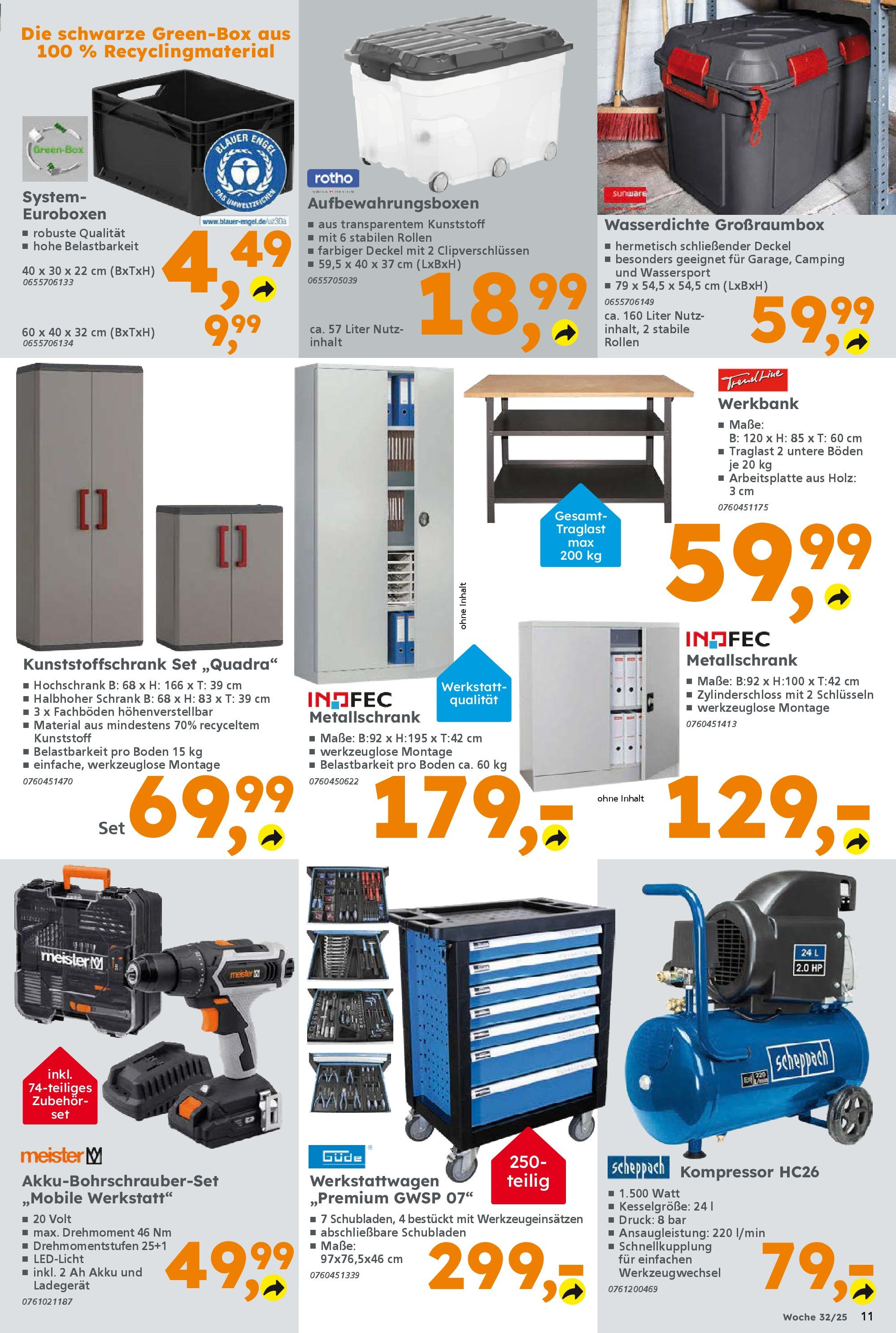 Globus Baumarkt prospekt Dresden (ab 03.08.2025) zum Blättern | Seite: 11 | Produkte: HP, Schrank, Hochschrank, Ladegerät Globus Baumarkt prospekt Dresden (ab 03.08.2025) zum Blättern | Seite: 11 | Produkte: HP, Schrank, Hochschrank, Ladegerät