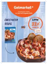 Gelmarket Promozioni valide dal 31/7 al 31 Agosto 2025 - al 31.08.2025