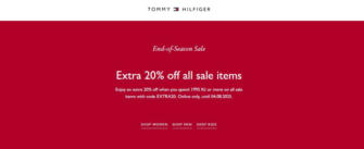 Extra 20% off all sale items