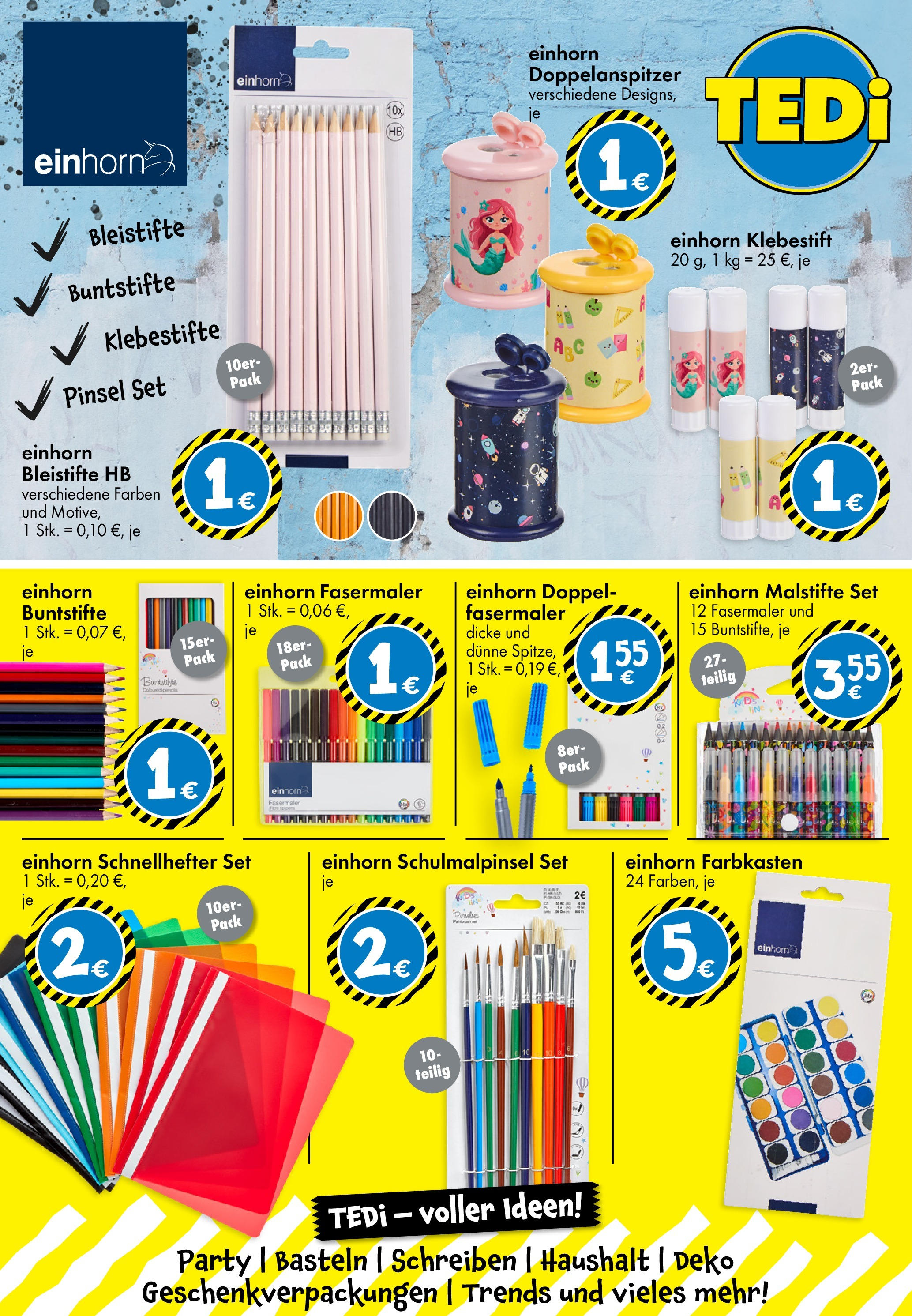 TEDi Prospekt Back to school (ab 01.08.2025) zum Blättern | Seite: 15 | Produkte: Pinsel TEDi Prospekt Back to school (ab 01.08.2025) zum Blättern | Seite: 15 | Produkte: Pinsel