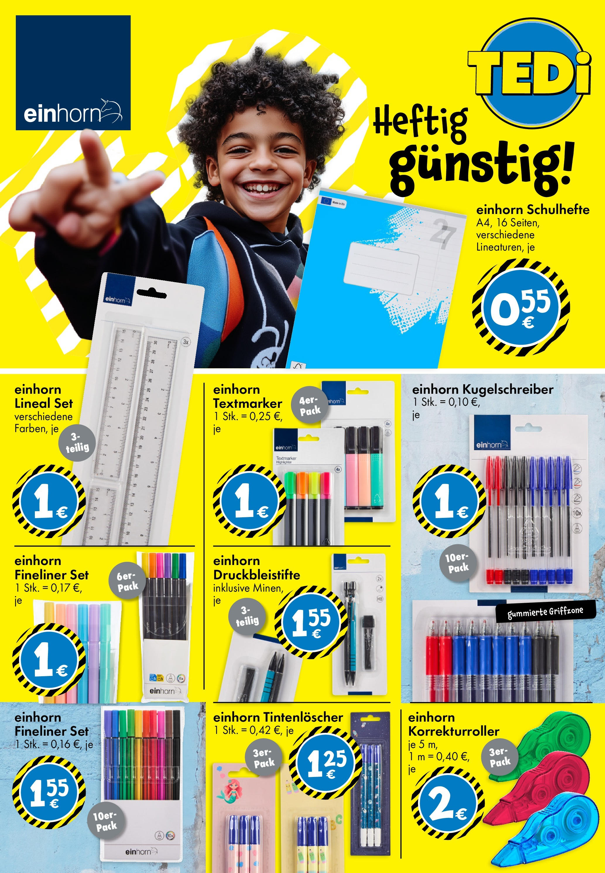 TEDi Prospekt Back to school (ab 01.08.2025) zum Blättern | Seite: 16 | Produkte: Highlighter TEDi Prospekt Back to school (ab 01.08.2025) zum Blättern | Seite: 16 | Produkte: Highlighter