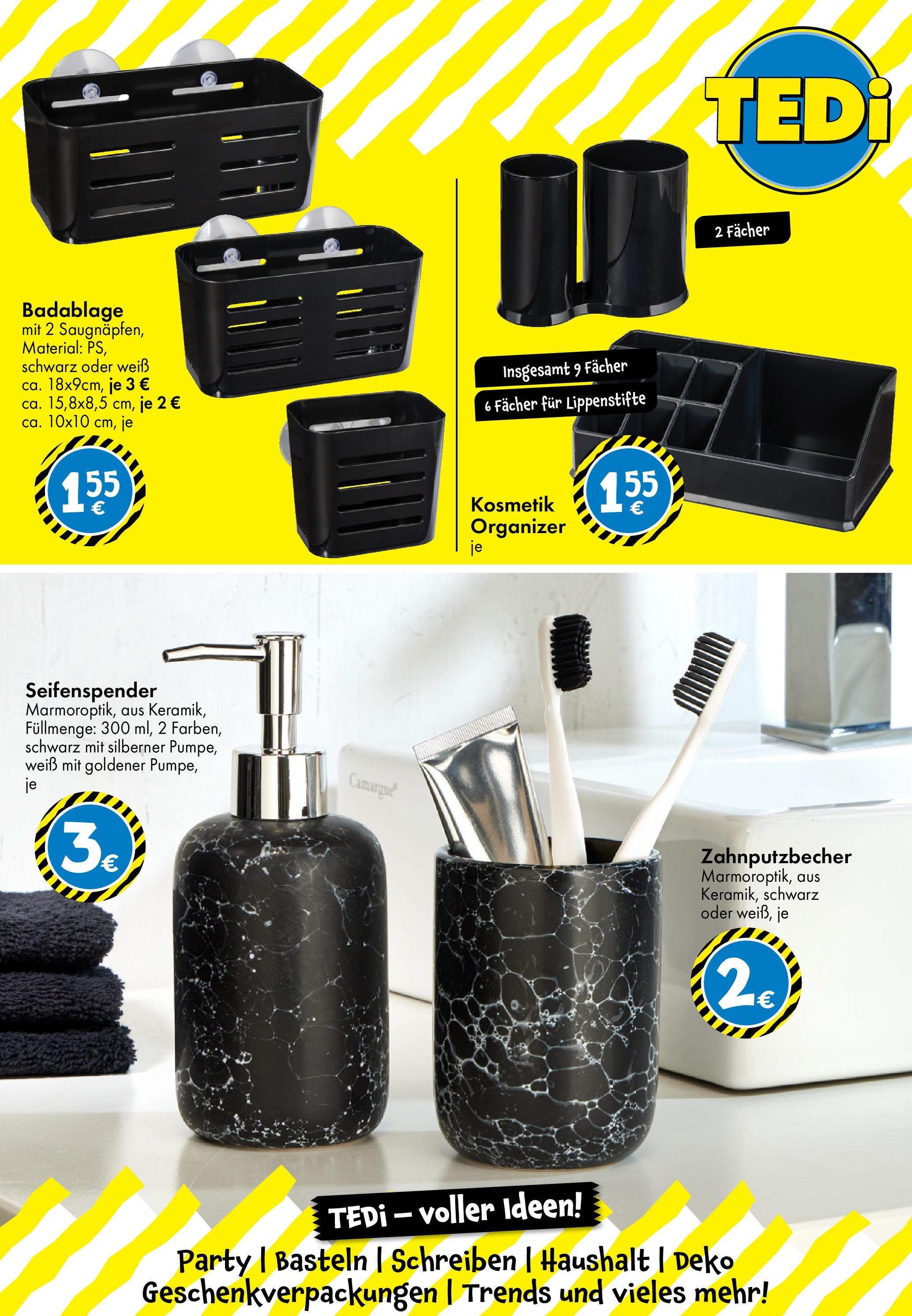 TEDi Prospekt Back to school (ab 01.08.2025) zum Blättern | Seite: 29 | Produkte: Seifenspender, Badablage TEDi Prospekt Back to school (ab 01.08.2025) zum Blättern | Seite: 29 | Produkte: Seifenspender, Badablage