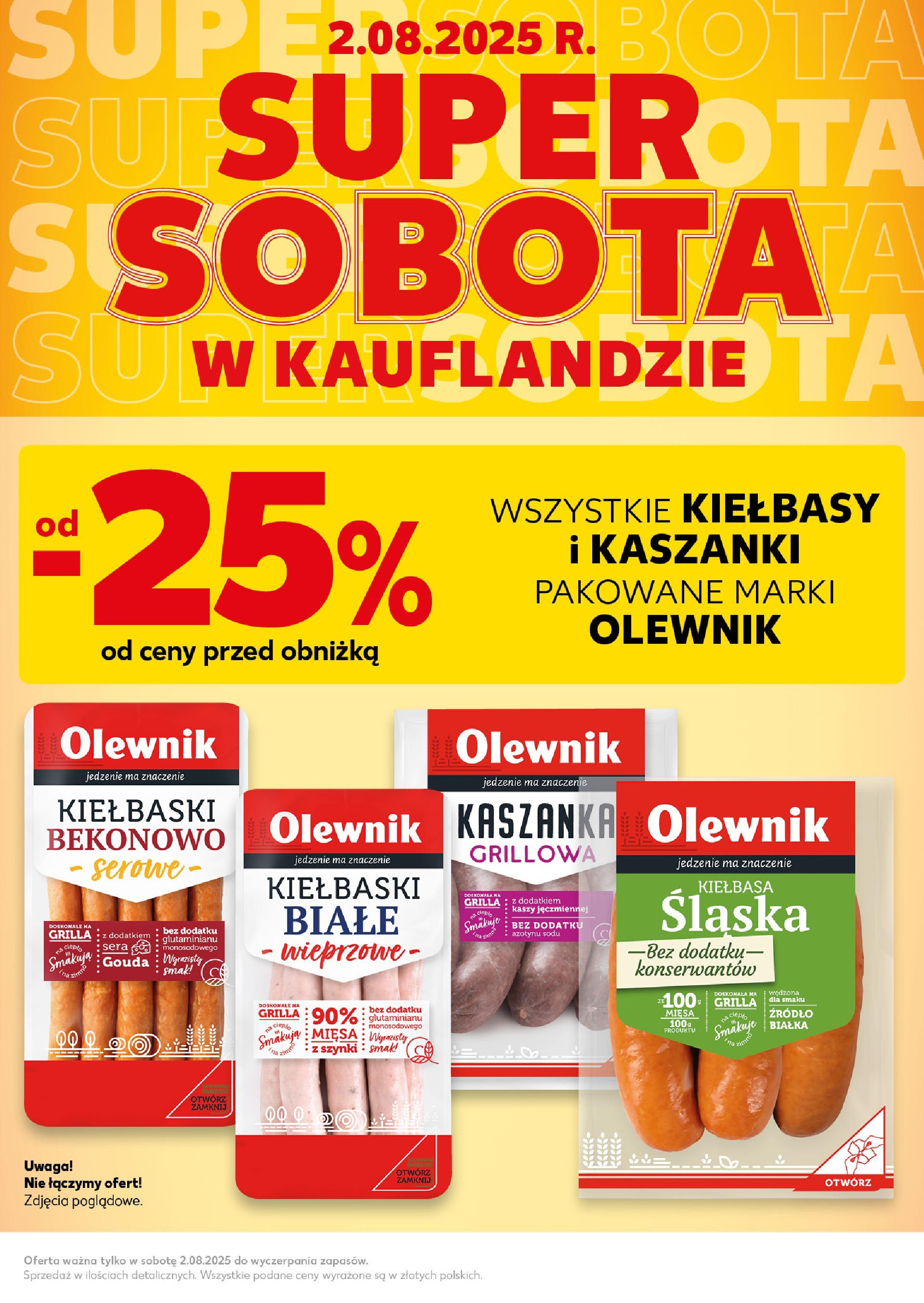 Kaufland gazetka - Super Sobota (02.08.2025) - od jutra | Strona: 3 | Produkty: Kiełbasa, Kaszanka, Kiełbaski Kaufland gazetka - Super Sobota od 02.08.2025 - od jutra PDF | Strona: 3 | Produkty: Kiełbasa, Kaszanka, Kiełbaski