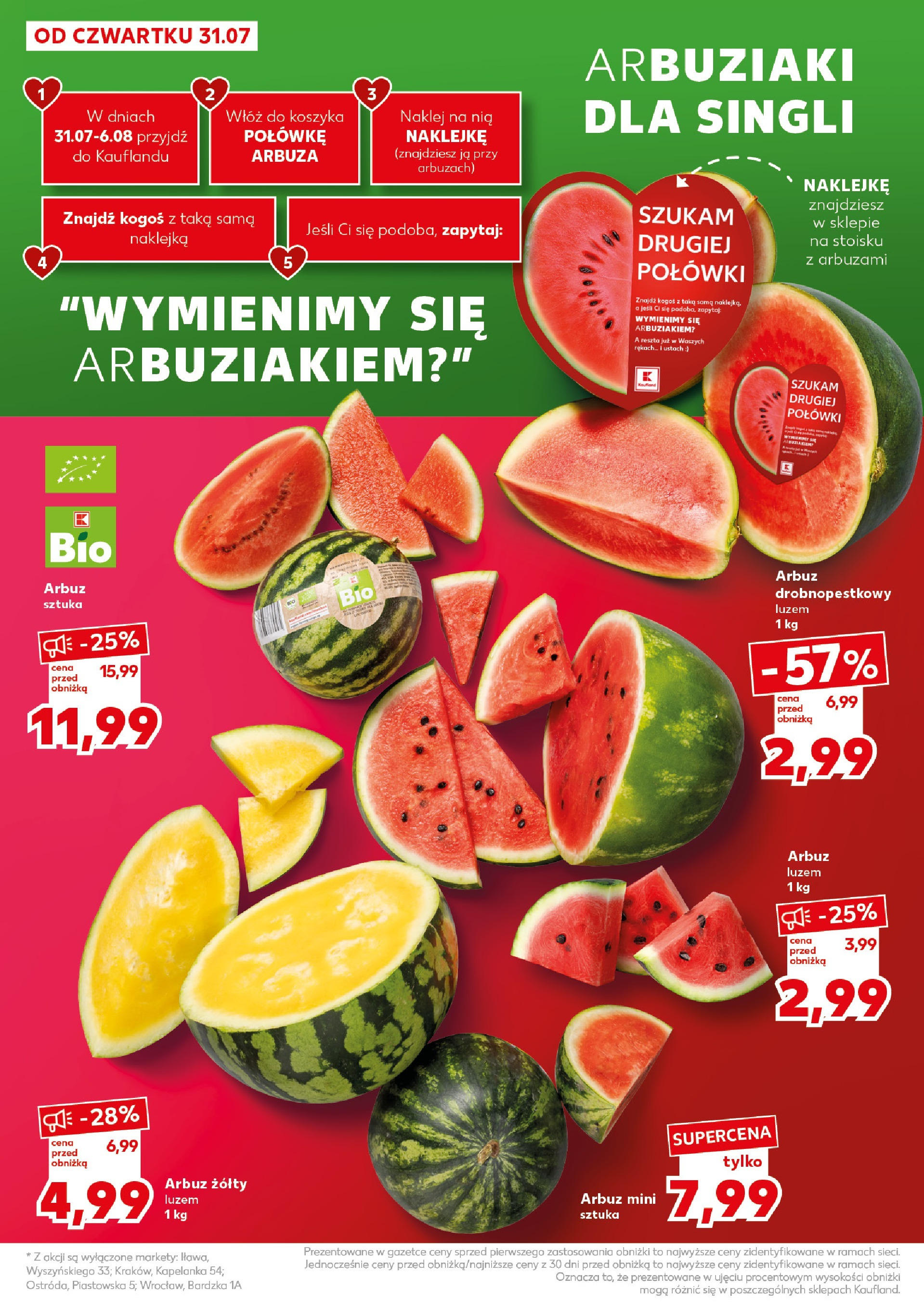 Kaufland gazetka - Super Sobota (02.08.2025) - od jutra | Strona: 14 | Produkty: Arbuz Kaufland gazetka - Super Sobota od 02.08.2025 - od jutra PDF | Strona: 14 | Produkty: Arbuz