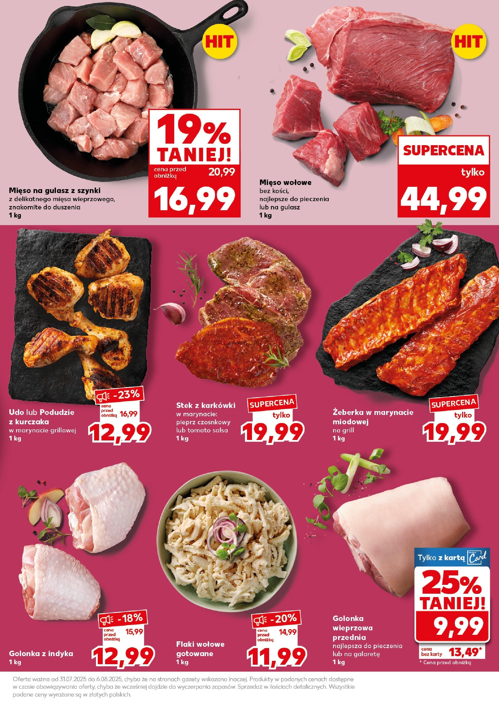 Kaufland gazetka - Super Sobota (02.08.2025) - od jutra | Strona: 19 | Produkty: Mięso, Grill, Flaki wołowe, Pieprz Kaufland gazetka - Super Sobota od 02.08.2025 - od jutra PDF | Strona: 19 | Produkty: Mięso, Grill, Flaki wołowe, Pieprz