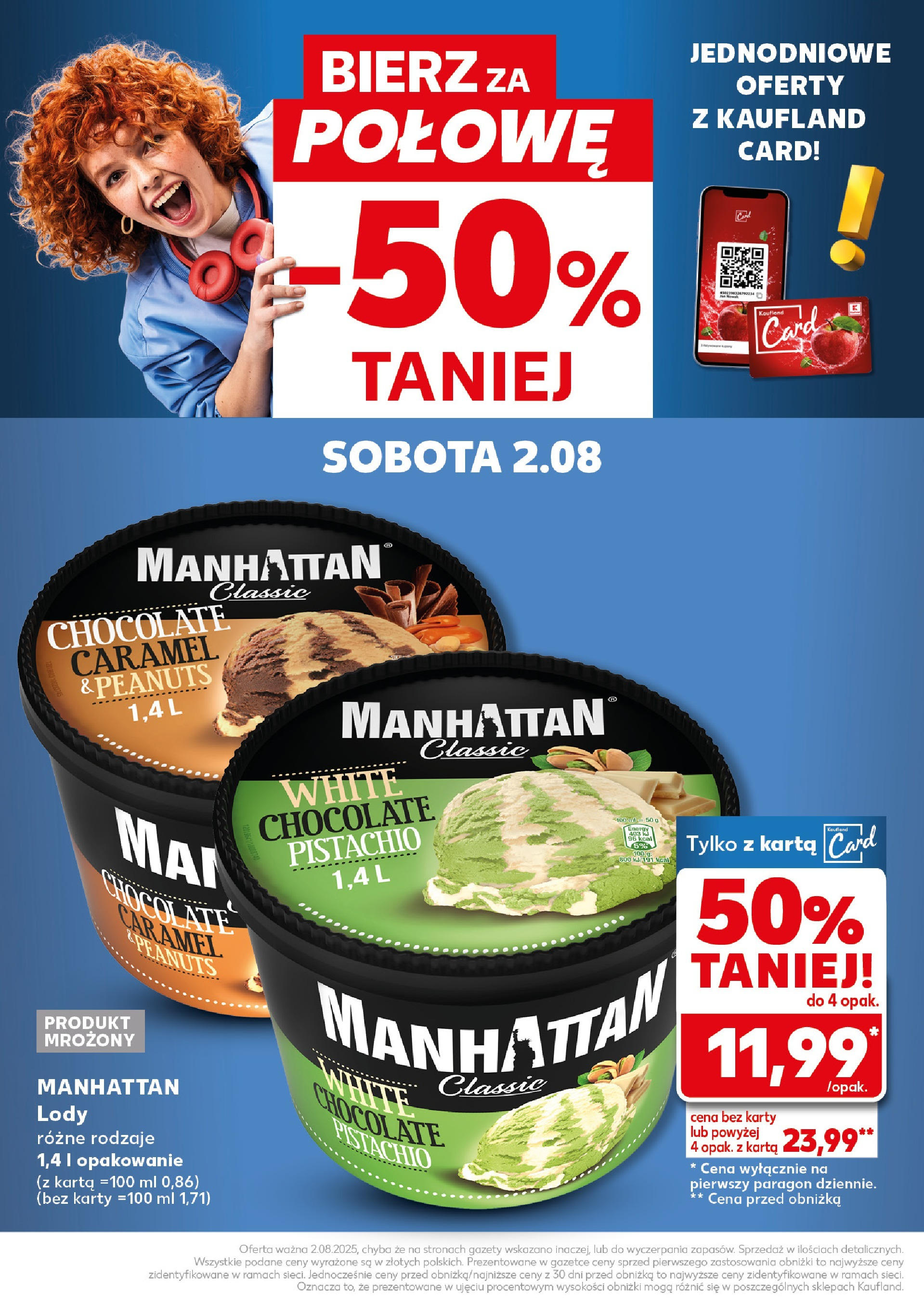 Kaufland gazetka - Super Sobota (02.08.2025) - od jutra | Strona: 32 | Produkty: Karta, Lody Kaufland gazetka - Super Sobota od 02.08.2025 - od jutra PDF | Strona: 32 | Produkty: Karta, Lody