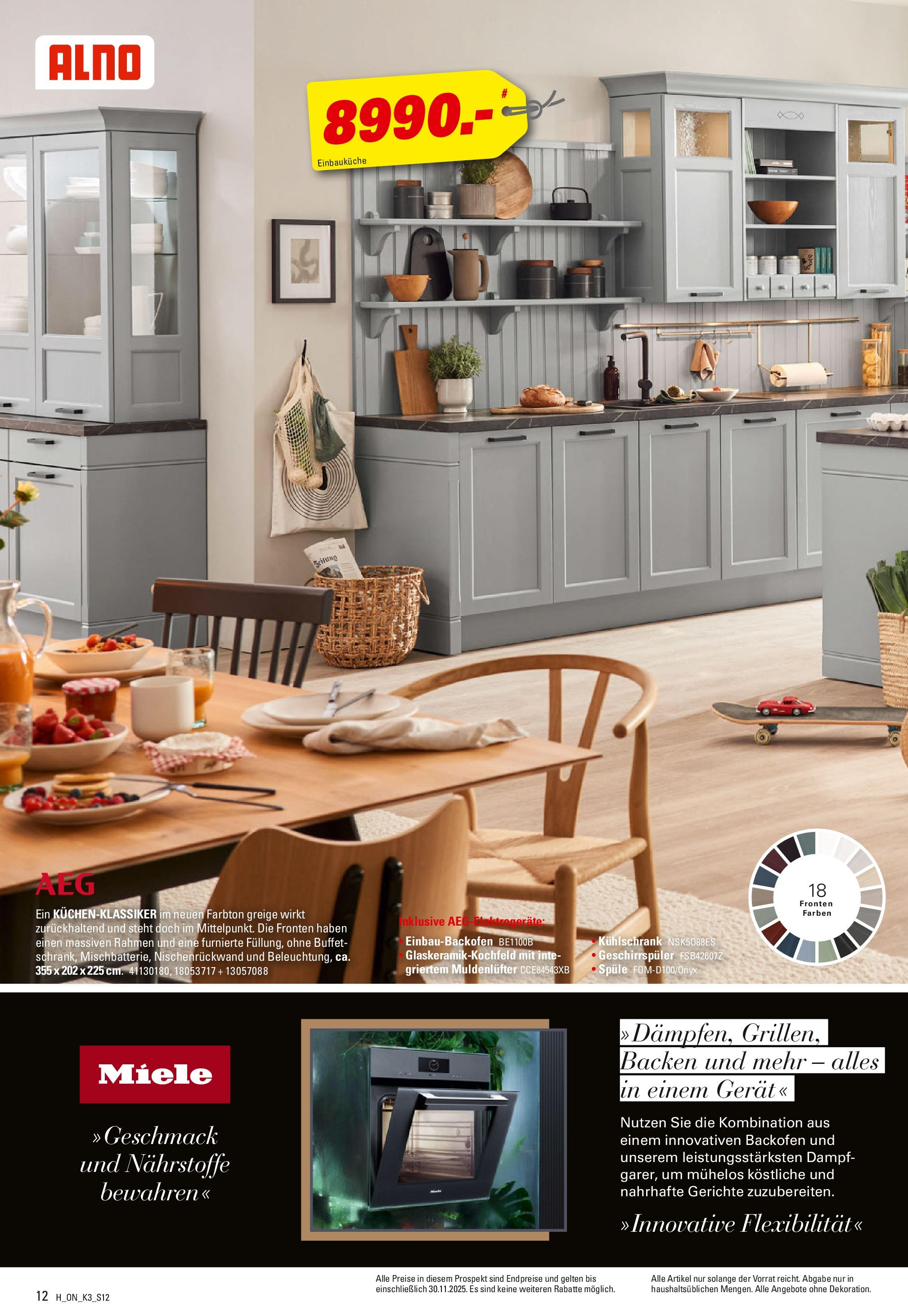 Höffner - Küchen Power (ab 01.08.2025) zum Blättern | Seite: 12 | Produkte: Geschirrspüler, Einbauküche, Kühlschrank, Backofen Höffner - Küchen Power (ab 01.08.2025) zum Blättern | Seite: 12 | Produkte: Geschirrspüler, Einbauküche, Kühlschrank, Backofen