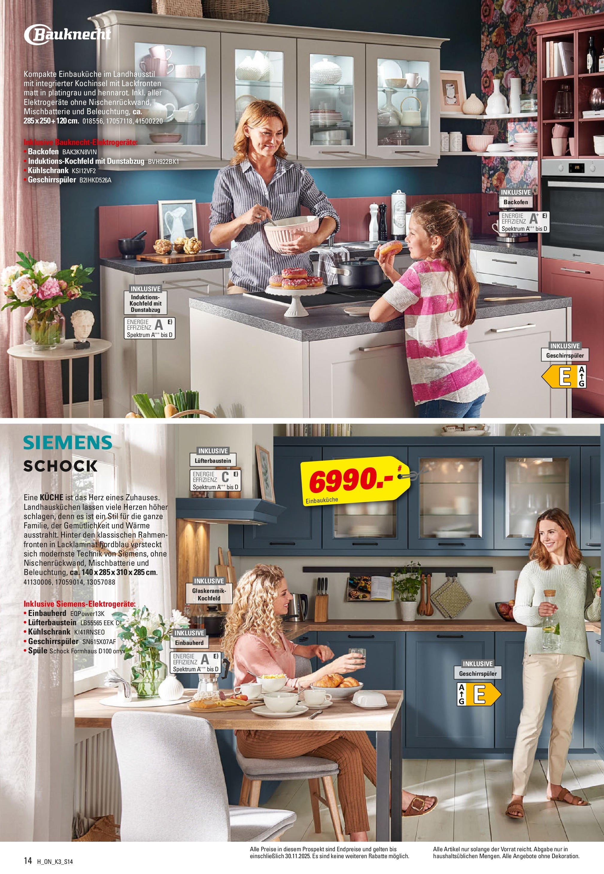 Höffner - Küchen Power (ab 01.08.2025) zum Blättern | Seite: 14 | Produkte: Siemens, Einbauküche, Kochfeld, Dunstabzug Höffner - Küchen Power (ab 01.08.2025) zum Blättern | Seite: 14 | Produkte: Siemens, Einbauküche, Kochfeld, Dunstabzug
