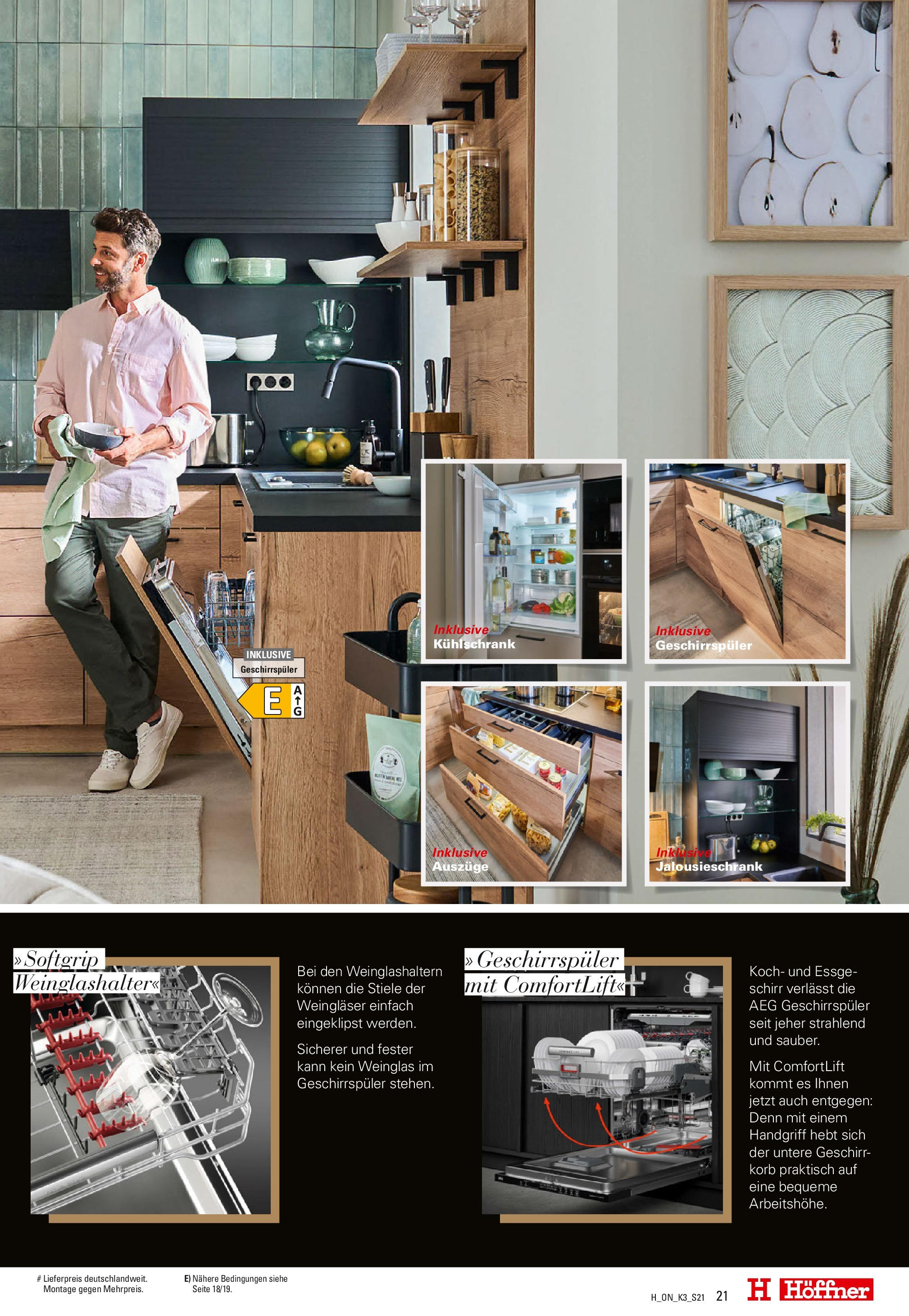 Höffner - Küchen Power (ab 01.08.2025) zum Blättern | Seite: 21 | Produkte: AEG, Geschirrspüler, Korb, Kühlschrank Höffner - Küchen Power (ab 01.08.2025) zum Blättern | Seite: 21 | Produkte: AEG, Geschirrspüler, Korb, Kühlschrank