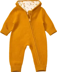 ALANA Overall aus Merinowolle mit Mitwachsfunktion & Fuchs-Muster, braun, Gr. 74/80