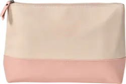 Vito & Joe Kulturbeutel creme/rosa Lederoptik