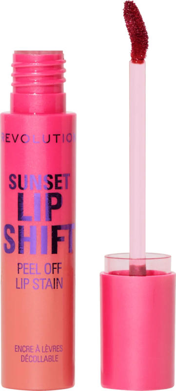 REVOLUTION Lippenstift Sunset Shift Peel Off Lip Stain Flushed Pink