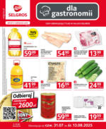 Oferta dla gastronomii Selgros – do 13.08.2025