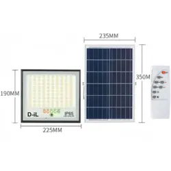 LED СОЛАРЕН ПРОЖЕКТОР 8W 6000K IP65 С ДИСТАНЦИОННО D-IL