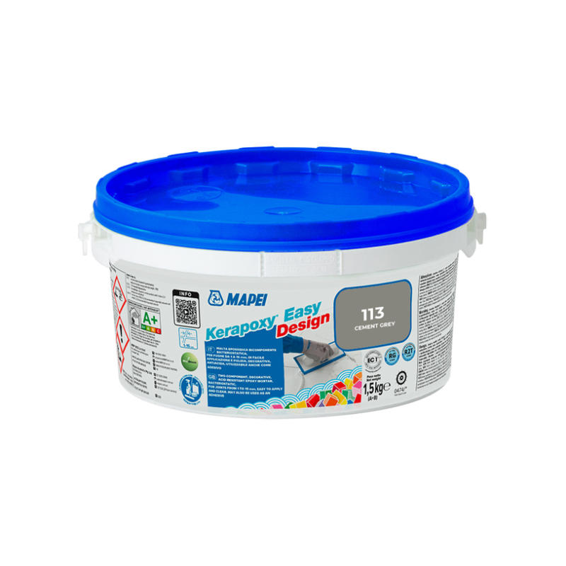 ЕПОКСИДНА ФУГИРАЩА СМЕС KERAPOXY EASY DESIGN MAPEI 113 ЦИМЕНТОВО СИВ
