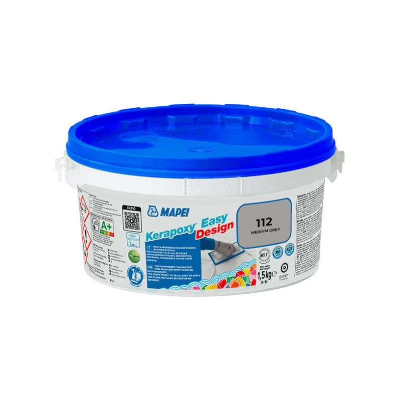 ЕПОКСИДНА ФУГИРАЩА СМЕС KERAPOXY EASY DESIGN MAPEI 112 УМЕРЕНО СИВ