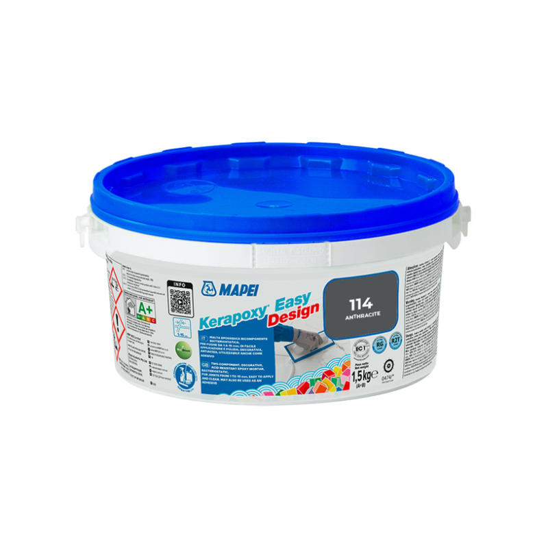 ЕПОКСИДНА ФУГИРАЩА СМЕС KERAPOXY EASY DESIGN MAPEI 114 АНТРАЦИТ