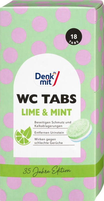 Denkmit WC-Reiniger Tabs Lime & Mint