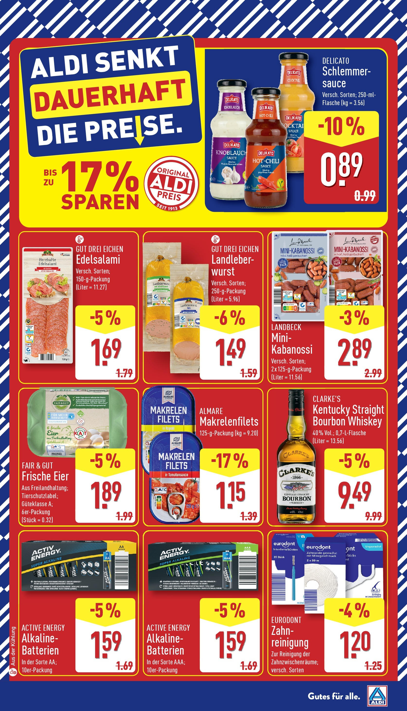 Aldi Prospekt 	 (ab 04.08.2025) » Angebote Online | Seite: 37 | Produkte: Energy, Eier, Wurst, Bourbon