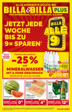 Vorschau der Angebote: Billa Wien gültig ab 07.08.2025
