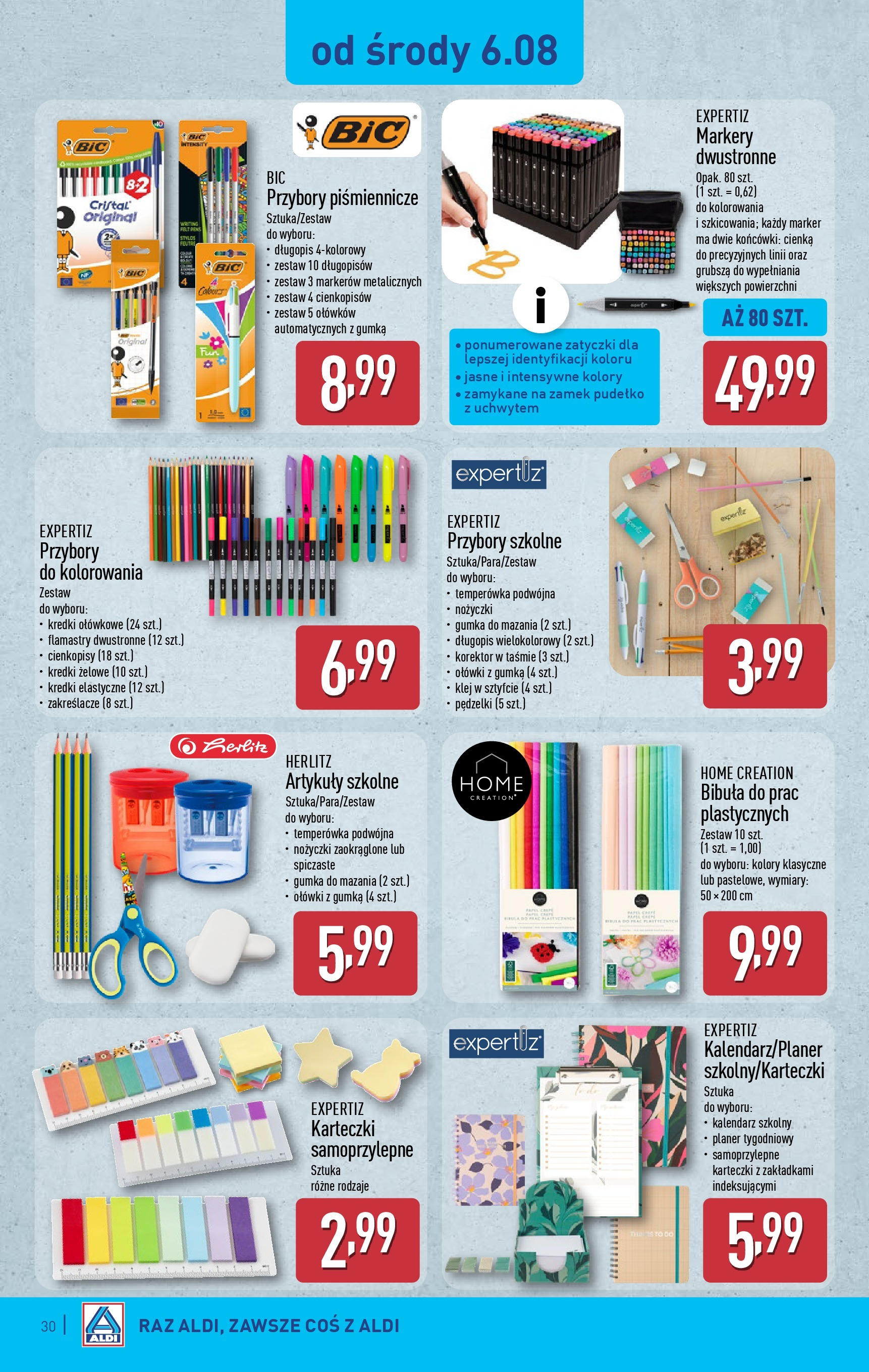 Aldi Gazetka od 04.08.2025 | Nowa PDF gazetka | Strona: 30 | Produkty: Kalendarz, Korektor, Kalendarz szkolny, Artykuły szkolne Aldi Gazetka od 04.08.2025 - Ulotka PDF, promocje | Strona: 30 | Produkty: Kalendarz, Korektor, Kalendarz szkolny, Artykuły szkolne
