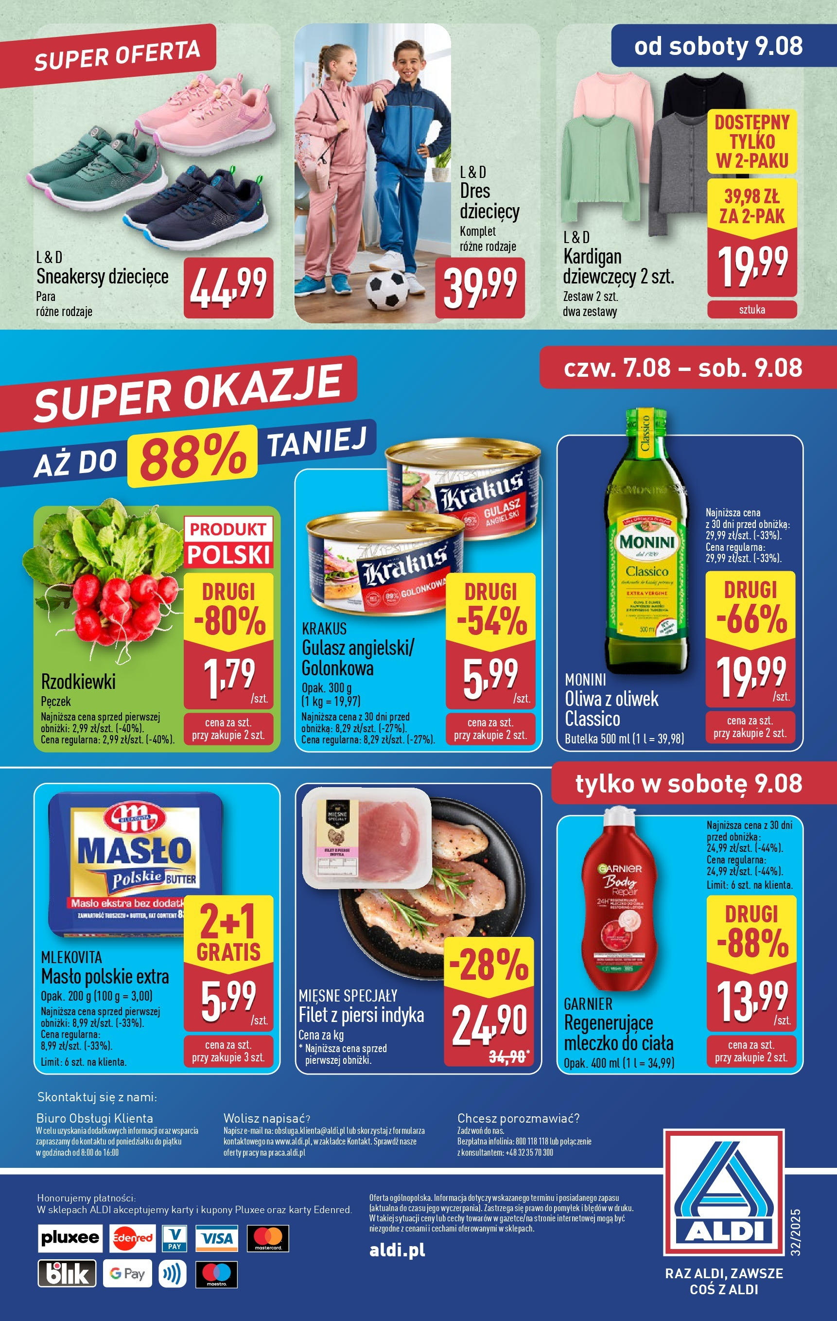 Aldi Gazetka od 04.08.2025 | Nowa PDF gazetka | Strona: 42 | Produkty: Masło Polskie, Oliwa z oliwek, Kardigan, Body Aldi Gazetka od 04.08.2025 - Ulotka PDF, promocje | Strona: 42 | Produkty: Masło Polskie, Oliwa z oliwek, Kardigan, Body