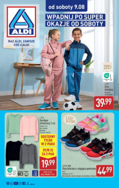 Pogląd gazetki "Od Soboty" ze sklepu Aldi ważnej od 09.08.2025
