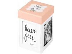 Walther Fotogeschenkbox Surprise, Explosionsbox für Instax-Bilder, Papier, Weiß