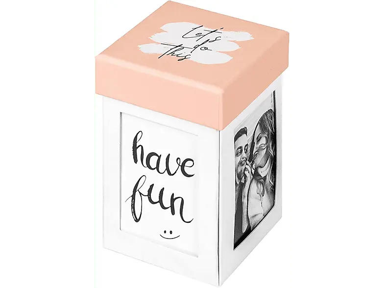 Walther Fotogeschenkbox Surprise, Explosionsbox für Instax-Bilder, Papier, Weiß