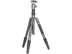 Benro Stativ Bat 15A mit VX20 Kugelkopf, Aluminium, Höhe bis 165.5cm, 14kg Zuladung, Grau