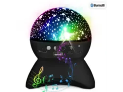 Patryfunlights Bluetooth-Partylautsprecher mit Nachtlichteffekten, schwarz; Bluetooth Lautsprecher