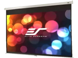 Elite Screen Rollo Leinwand 202.4x126.5cm weißer Rand (M94NWX); Rolloleinwand