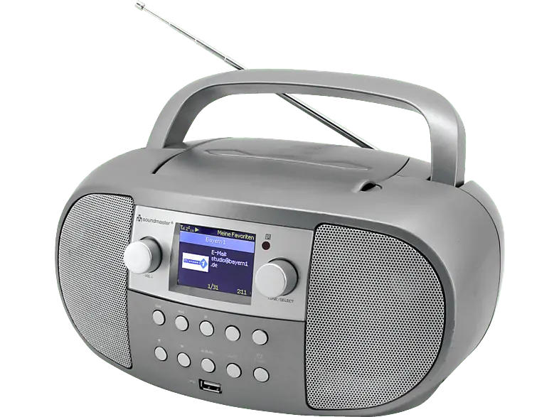 Soundmaster SCD7600TI Boombox mit Internet-/DAB-/UKW-Radio/CD/USB/BT; CD-Radio