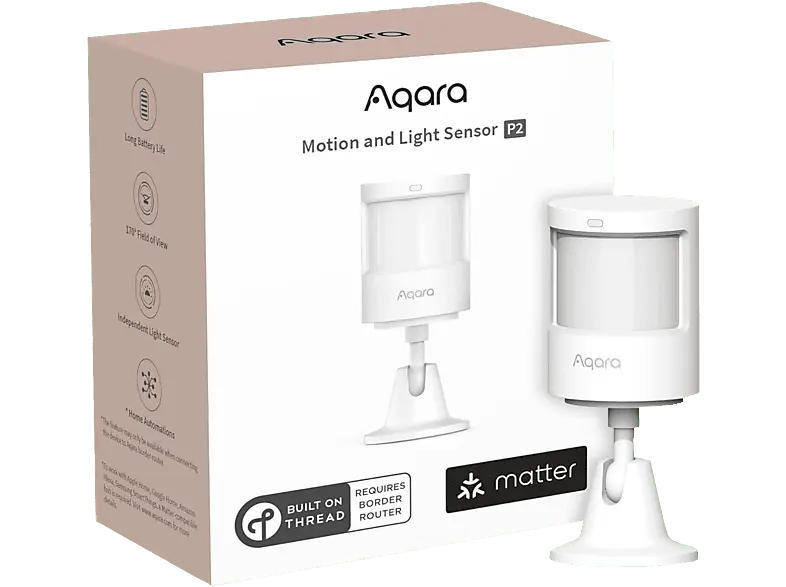 Aqara P2 Tür und Fenster Sensor; Bewegungs- und Lichtsensor