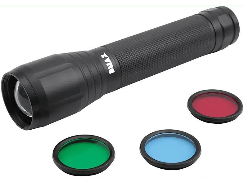Dmax TLG 901 Taschenlampe mit 3 Farblinsen