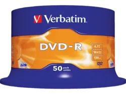 VERBatIM DVD-R 50er Spindel 4,7GB 16x Matt Silver