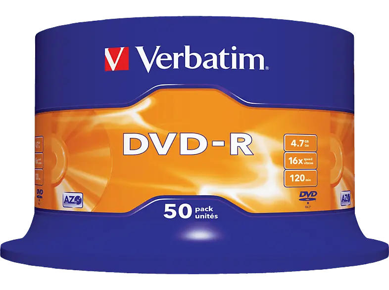 VERBatIM DVD-R 50er Spindel 4,7GB 16x Matt Silver