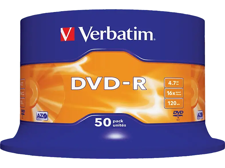 VERBatIM DVD-R 50er Spindel 4,7GB 16x Matt Silver