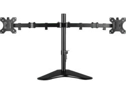 V7 Dual-Desktop-Monitorständer, bis 32 Zoll, schwarz (DS2FSD-2E); Monitorhalterung