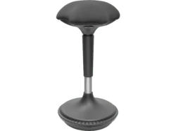 digitUS Ergonomischer Hocker / Stehhilfe, Höhenverstellbar, 125kg Tragkraft, Schwarz