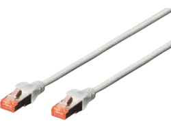 digitUS Patchkabel, Kat. 6, S/FTP, 15m, grau; Patchkabel----Patchkabel