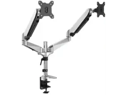 digitUS Monitorhalterung mit Gasdruckfeder Universal Dual LED/LCD