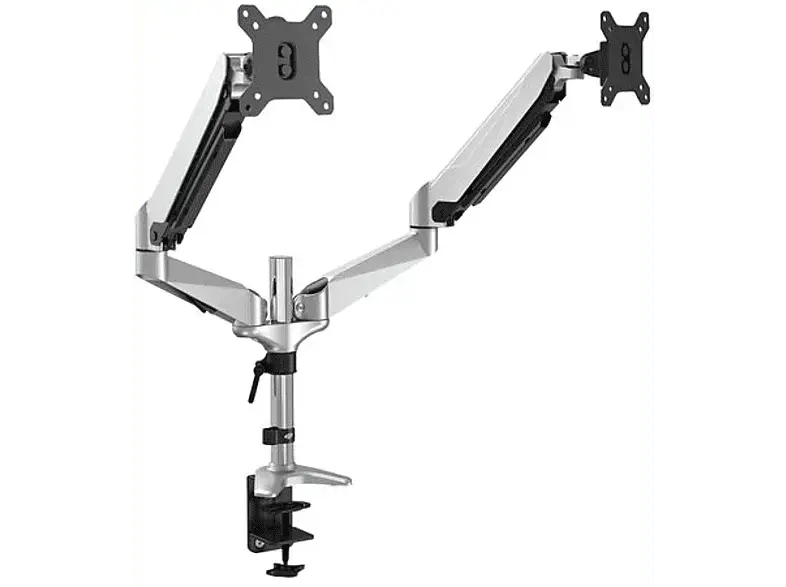 digitUS Monitorhalterung mit Gasdruckfeder Universal Dual LED/LCD